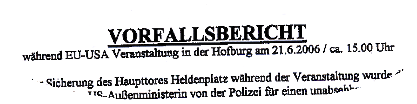 Faksimile aus dem internen Protokoll von G4S